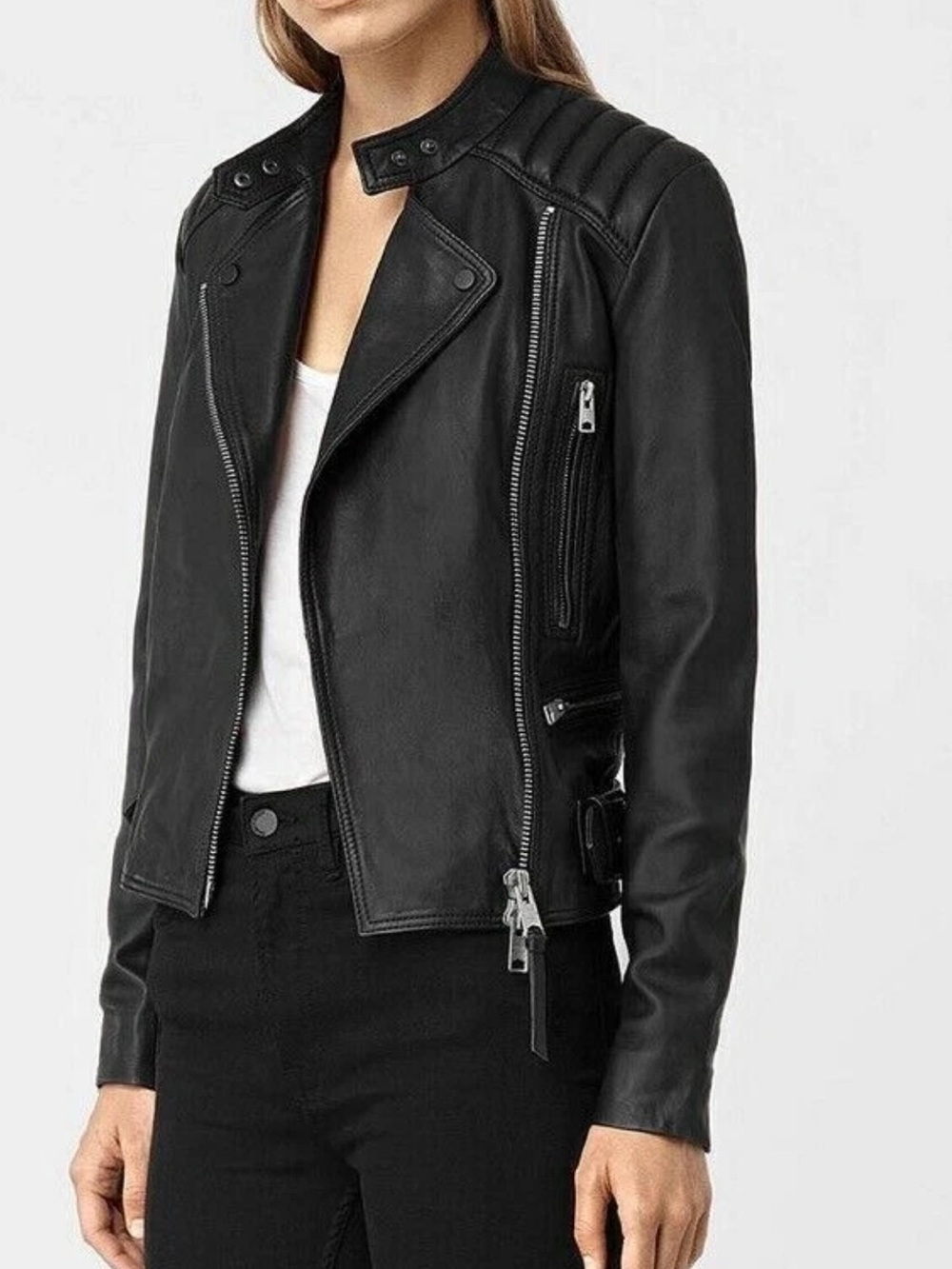 All Saints moto jacket NEW - Picture 2 of 9